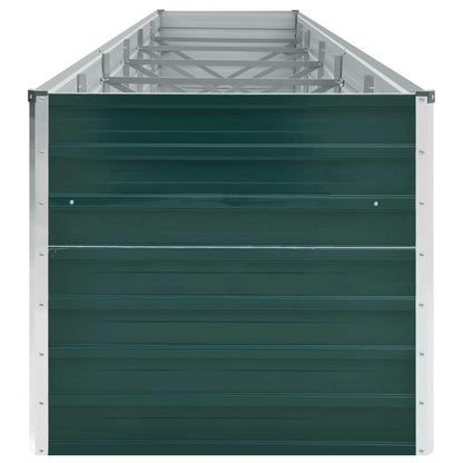 Verzinkte Plantenbak – Verhoogde Tuinbak – Tuinbed – Groentebak – Kruidenbak – Gegalvaniseerd Staal – Groot Formaat 480x80x77 cm – Duurzaam & Weerbestendig – Groen