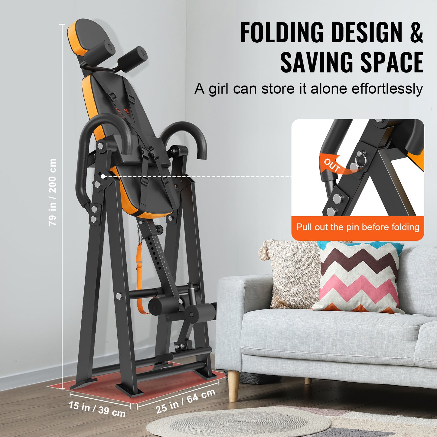 Inversietafel – Omkeerbaar – Rugontspanning – Stretchtafel – Flexibiliteit – Traploos Instelbaar – Draagvermogen 136 Kg - QUORE