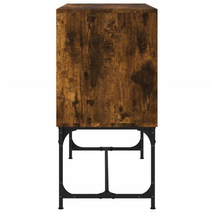 Sideboard 100x40x79.5cm bewerkt wood gerookt oakkleurig Removable storage practical