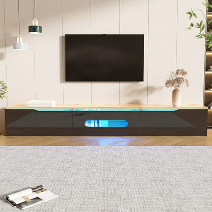 TV-meubel – TV-kast – TV-dressoir – TV-standaard – TV-bank – Hoogglans Afwerking – 180 cm Breed – Muur- en Vloerbevestiging