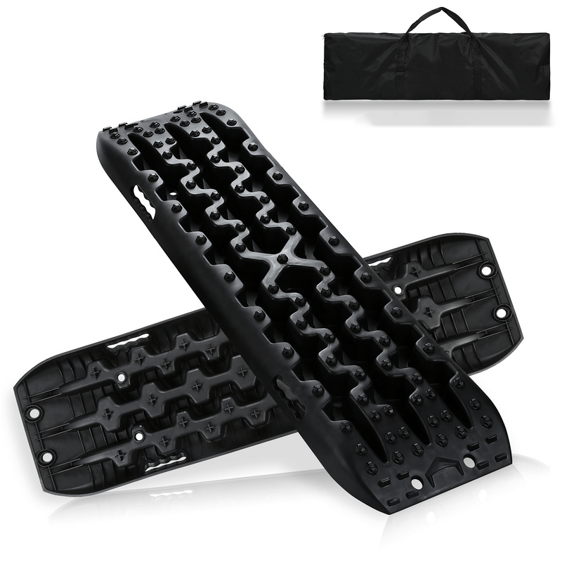 Sleepmatten Auto – Trekmatten Auto – Gripmatten Auto – Recovery Boards Auto – Slepplatten Auto – Set Van 2 – 10 Ton Draagvermogen – Anti-slip Voor Sneeuw, Zand En Modder