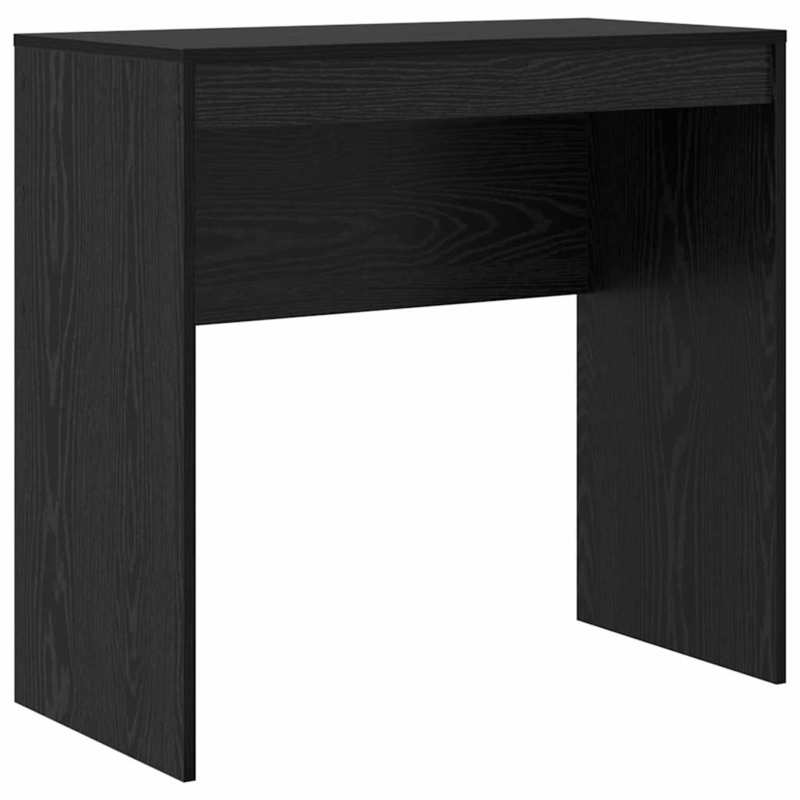 Desk with Storage Space 2pcs Black Oak 80 X 40 X 76Cm Sleek Exterior, Ample Storage Space, Sturdy And Smooth, Featuring a Minimalist And Functional Design.