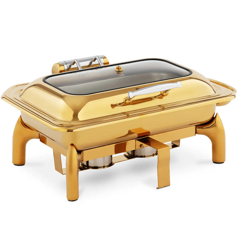 Buffet Food Warmer for Paste with GN 1/1 9L Window - Golden - QUORE