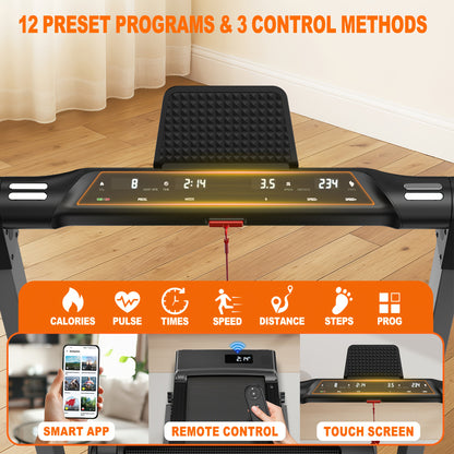 Loopband – Wandelband – Hardloopband – Treadmill – Walking Pad – Inklapbaar – 2,5 PK Motor – 12 Programma’s & Dual LED Display