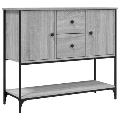 Sideboard 100X36X85 Cm Finished Wood Gray Sonoma