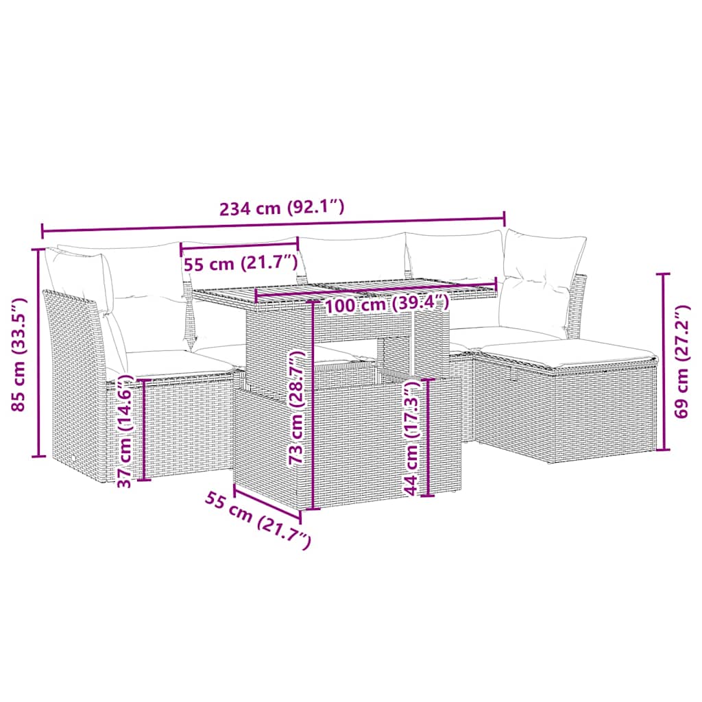 Vidaxl Loungeset Loungesets Tuinset