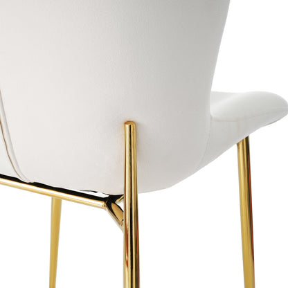 Loungestoelen – Fauteuils – Zitstoelen – Relaxstoelen – Boheemse Stoelen – Ergonomisch Ontwerp – Stijlvol Metalen Frame – Beige Katoenen Bekleding