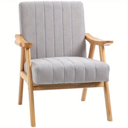 Lounge Fauteuil – Relaxstoel – Armstoel – Zitstoel – Scandinavische Moderne Zithoek – Gevoerde Zitting – Lichtgrijs Metaalframe – Geen Montage – Gemakkelijk Schoon Te Maken