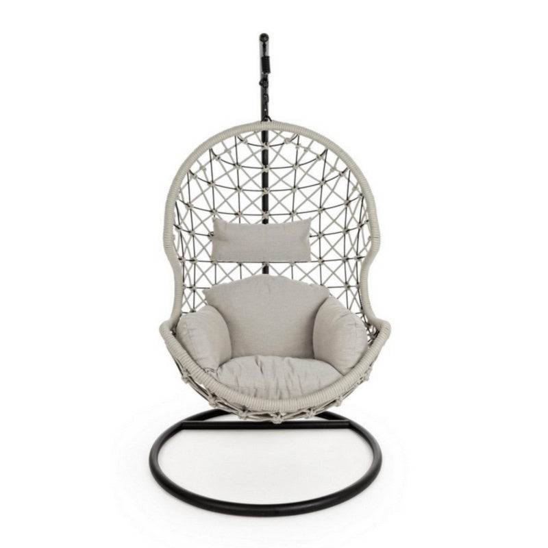 Hangende Coconstoel – Tuinstoel – Hangstoel – Relaxstoel – Outdoor Loungestoel – Weerbestendig Metalen Frame – Comfortabele Afneembare Kussens