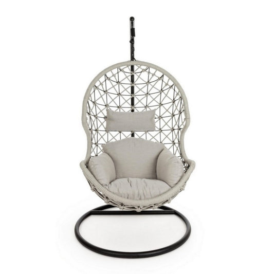 Hangende Coconstoel – Tuinstoel – Hangstoel – Relaxstoel – Outdoor Loungestoel – Weerbestendig Metalen Frame – Comfortabele Afneembare Kussens