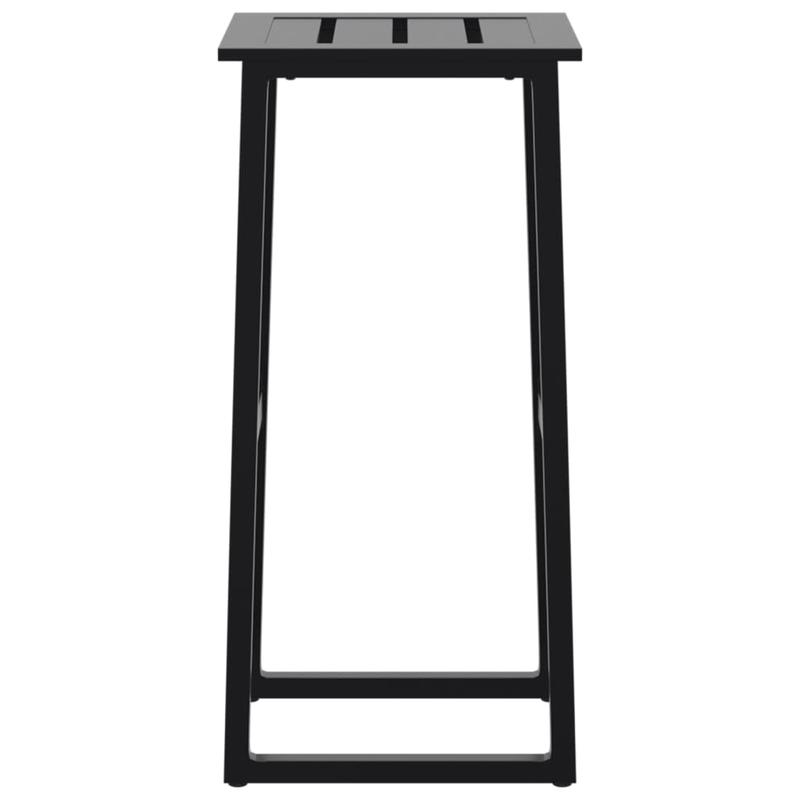 Bar stool 2pcs black 38x38x80cm powder -coated steel, Bar Seating, Kitchen Stools, Minimalist Stool, Modern Bar Stools, Sturdy Material, Durable Metal, Compact Stools