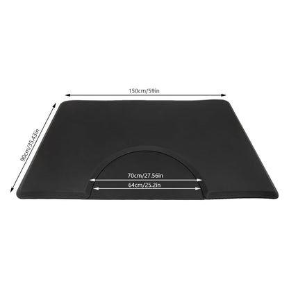 Anti-vermoeidheidsmat – Salonmat – Werkplaatsmat – Ergonomische vloermat – Kappersmat – 1,5 x 0,9 m – Duurzaam PU en PVC rubber