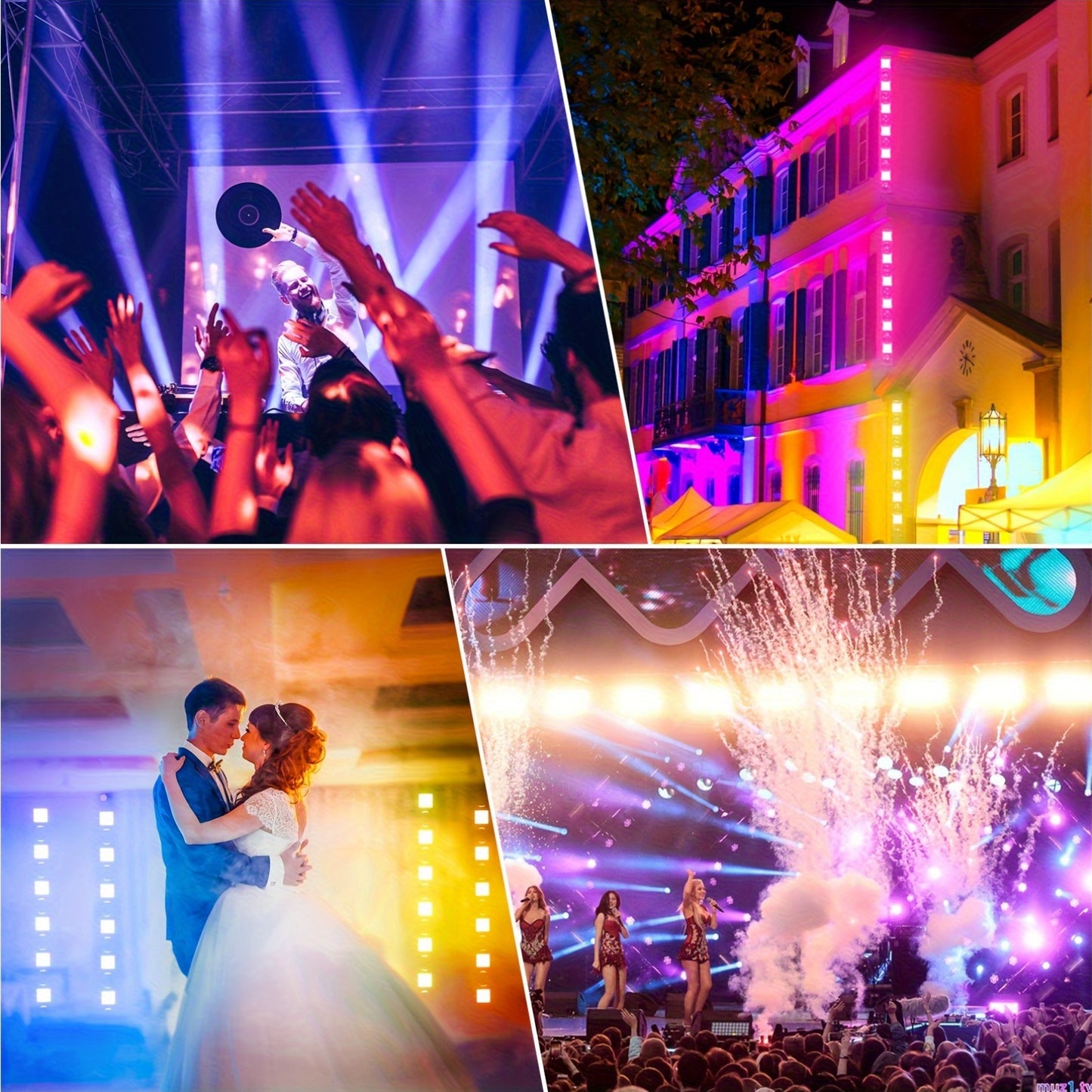 Moving Head Bar Light – DJ Licht – Stage Licht – Beam Light – Wall Wash Light – 150W Vermogen – RGBW DMX Controle - QUORE