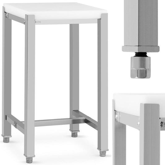 Segmented Polyethylene Cutting Mat on a Steel Base 40 X 50 X 86.5 Cm