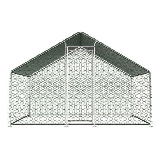 Kippenren – Hokken – Kooien – Buitenruimte – Ren Voor Dieren – 3x2x2 m – Waterdichte PE Stof – Stabiel Metaalframe Met Veiligheidsluiting