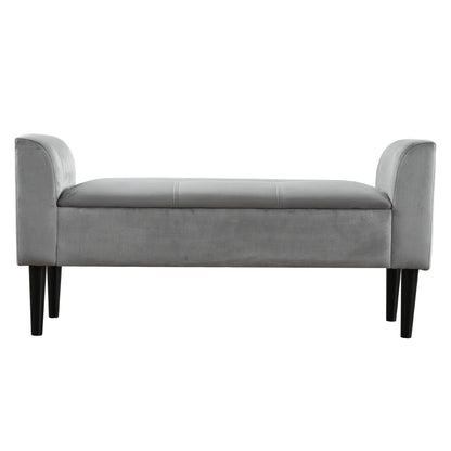 Badbankje – Badzitje – Badkamerbank – Douchezitje – Transferbank – Fluwelen Bank Met Armleuningen – Stevig Metalen Frame – Compact 68,5 cm Hoogte