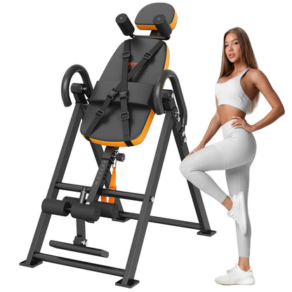 Inversietafel – Omkeerbaar – Rugontspanning – Stretchtafel – Flexibiliteit – Traploos Instelbaar – Draagvermogen 136 Kg - QUORE