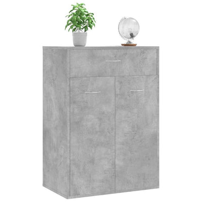 Schoenenkast – Schoenenrek – Schoenenopberger – Schoenenbank – Halmeubel – Beton-Grijs – Compact 60x35x84 cm – Stevig Houtvezelplaat