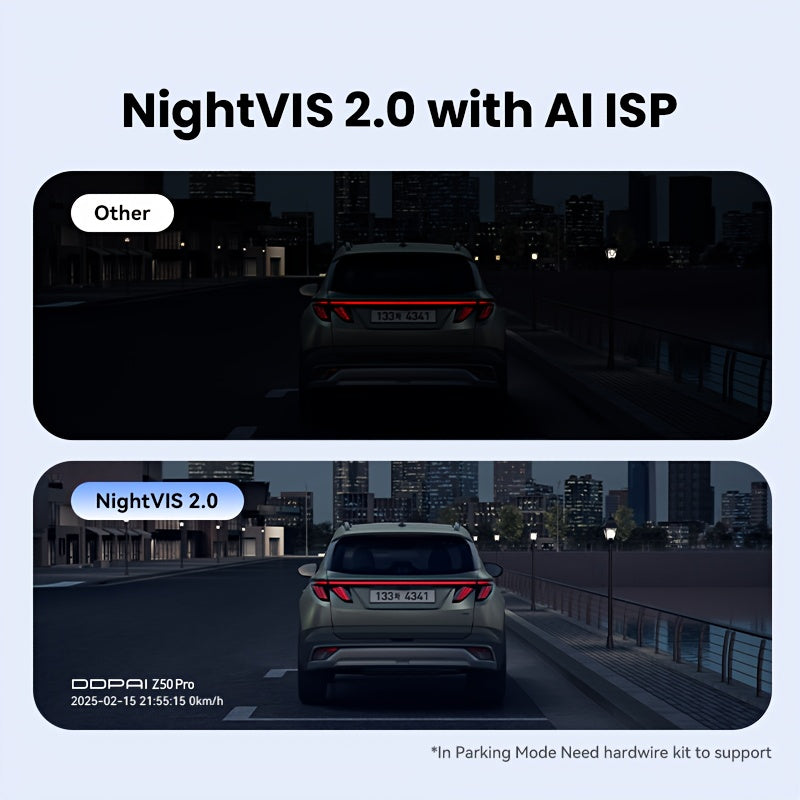 Dashcam – Auto Camera – Bewakingscamera – Videorecorder – Nachtzicht Camera – 24/7 Parkeermonitoring – WiFi Verbinding & G-Sensor – 128GB Geheugenkaart