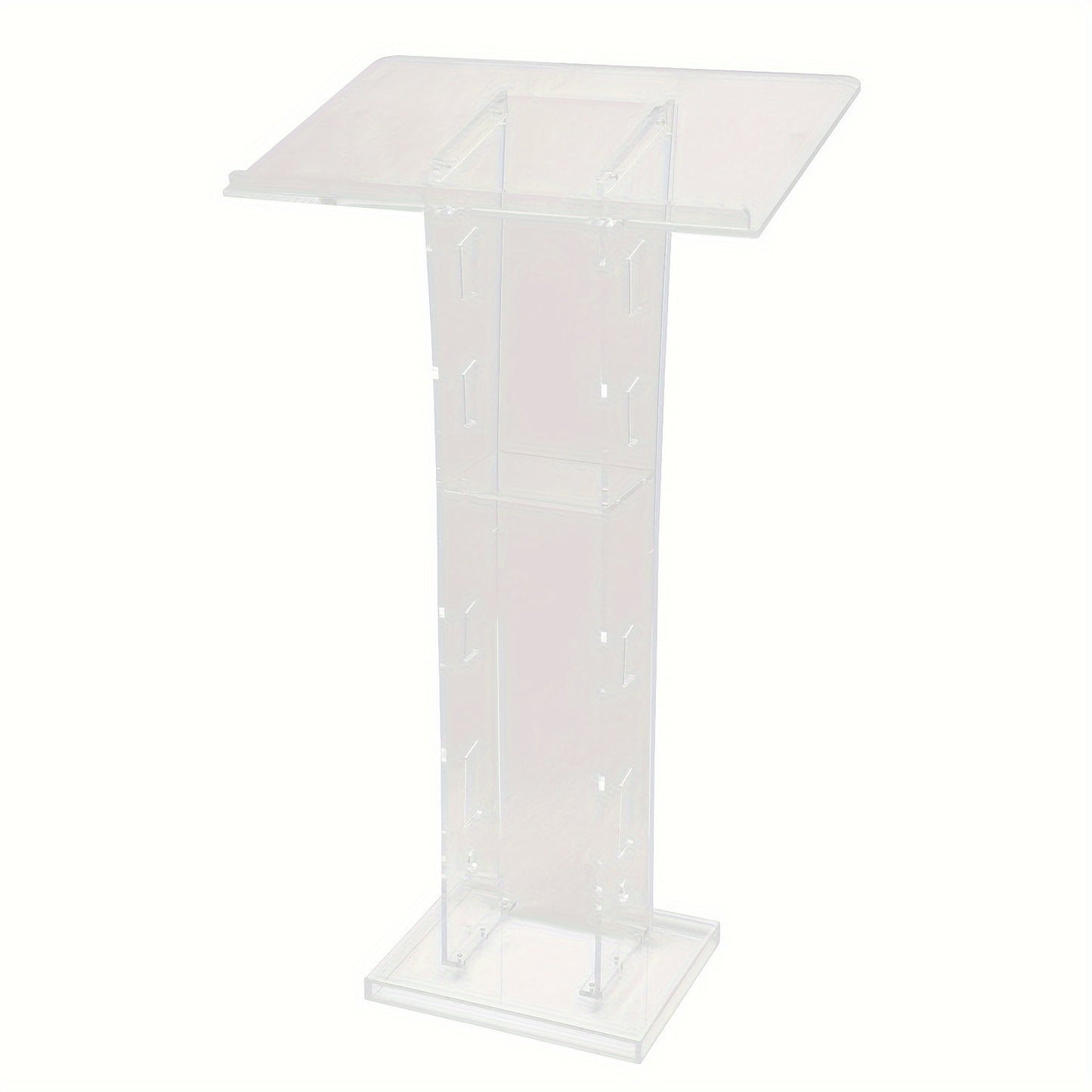 Spreekgestoelte – Lessenaar – Presentatiemeubel – Podium – Katheder – Transparant Acryl – Breukbestendig & Stevige Basis
