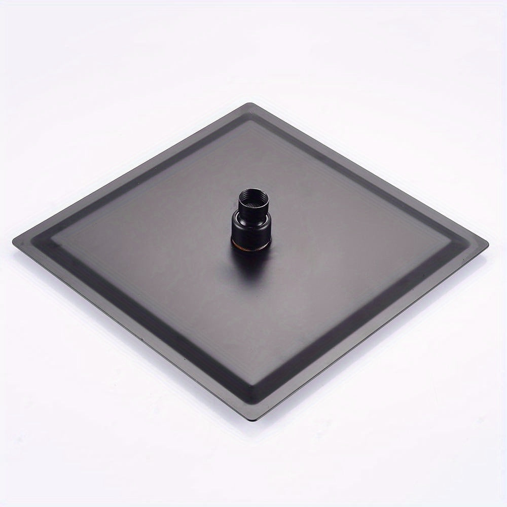 25CM Constant-Temperature Black Shower Set