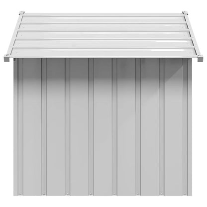 Hondenhok – Hondenhuis – Hondenbench – Hondenkooi – Hondenverblijf – Verzinkt Staal – Zwart Dak – 131x101x102 cm – Weerbestendig – Geïsoleerd