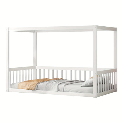 Canopy Bed 90 X 200cm, Bed Frame