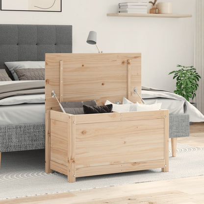 Opbergbox – Opbergdoos – Opbergkist – Houten Box – Opbergbak – Massief Dennenhout – Compacte Afmetingen 80x40x45,5 cm – Stevig & Duurzaam Design
