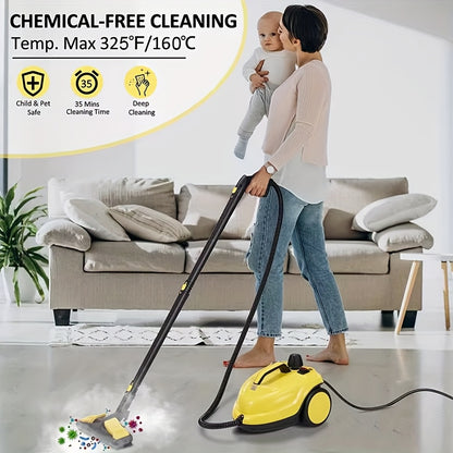 Stoomreiniger – Stoommop – Vloerreiniger – Handstomer – Kanisterstomer – 18 Accessoires – 3 Meter Snoer – IPX4 Spatwaterdicht