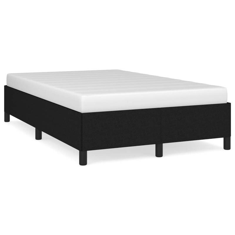 Bed frame without Mattress Black 120x200cm Tissue Practical, removable, suitable for all seasons
