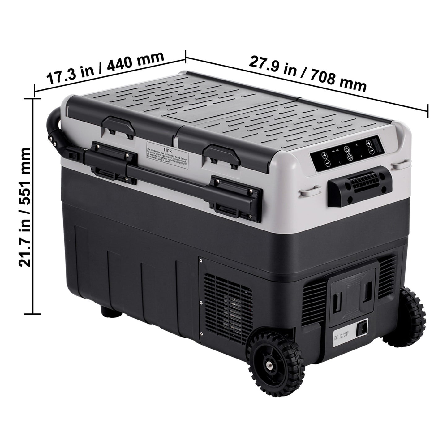 Mobiele Koelvrieskast – Mobiele Koelkast – Draagbare Vrieskast – Autokoelbox – Camping Koelkast – 50 Liter – Snelle Koeling Tot -20°C