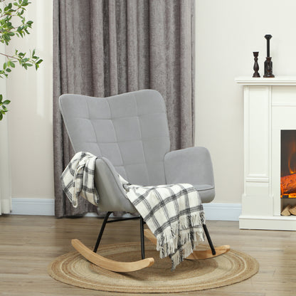 Witte Gestoffeerde Stoel – Zithoekstoel – Eetkamerstoel – Bureaustoel – Leesstoel – Rubberwood Frame – Afneembaar Zitkussen