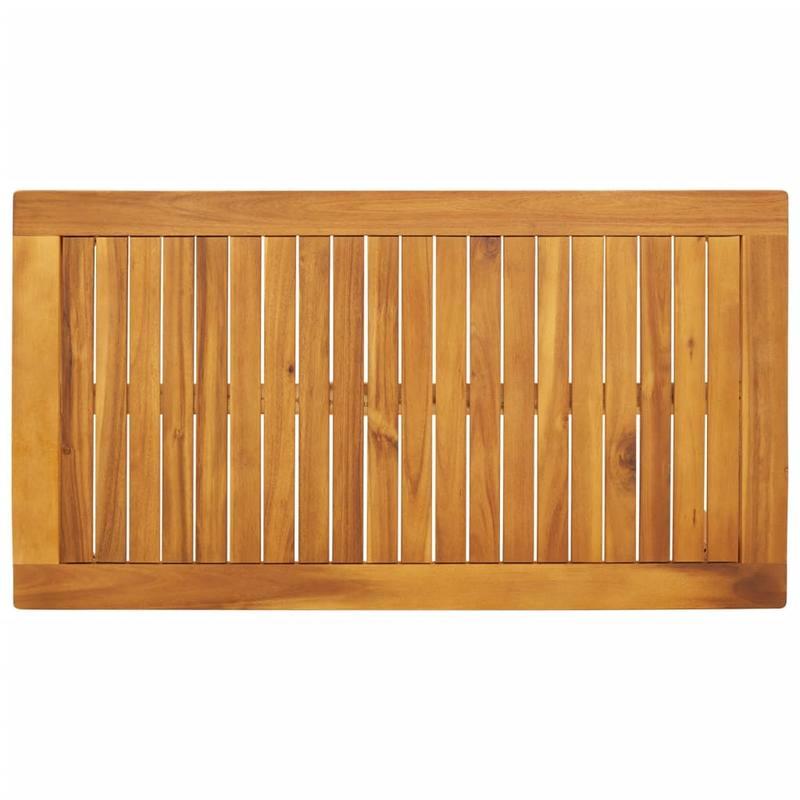 Tuin-Eettafel – Buitentafel – Terrastafel – Balkonset – Loungtafel – Massief Acaciahout – Compact 100x55x45 cm – Weerbestendig
