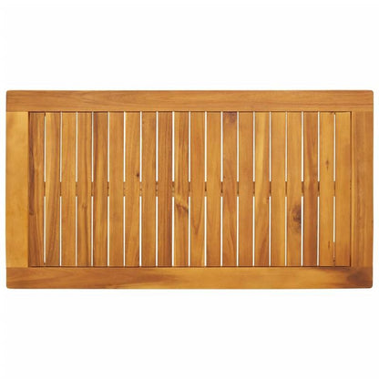 Tuin-Eettafel – Buitentafel – Terrastafel – Balkonset – Loungtafel – Massief Acaciahout – Compact 100x55x45 cm – Weerbestendig