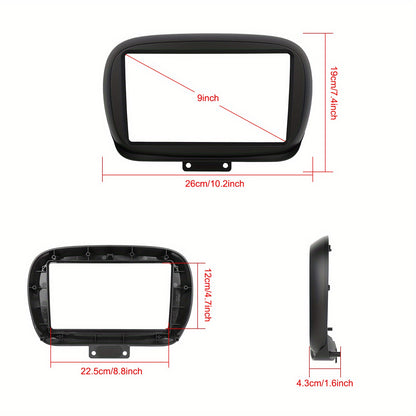 Autoradio FIAT 500X – Android Auto – CarPlay – Multimedia Speler – 2 DIN Radio – 9 Inch Touchscreen – Draadloos GPS & WiFi – AHD Achteruitrijcamera Met Microfoon