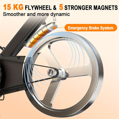 Magnetische Roeitrainer – Roeimachine – Fitnessapparaat – Indoor Trainer – Sportapparaat – 16 Instelbare Weerstandsniveaus – Compact En Stil – Houtnerf Kleur