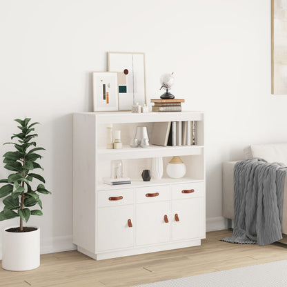 Hoge Houten Kast – Smalle Opbergkast – Hoge Kast – Opbergmeubel – Houten Kasten – Wit – Ruimtebesparend Hoog Model – Solide Hout Met Witte Afwerking
