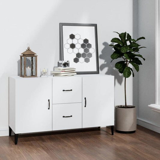 Sideboard – Dressoir – Kast – Opbergmeubel – Wandkast – Wit – Treated Wood – 100x36x60 cm – Sterk en Vochtbestendig
