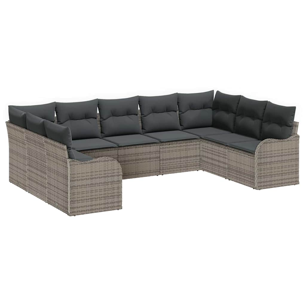 Tuinbank – Buitenbank – Loungeset – Buitenmeubel – Tuinmeubel – Modulair Design – Weerbestendig Polyrattan – Inclusief Comfortabele Kussens