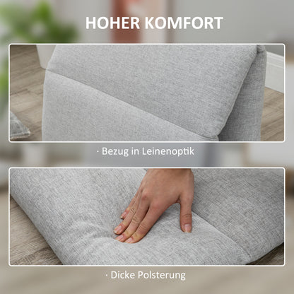 Verstelbare Vloerstoel – Zitzak – Relaxstoel – Ligstoel – Gamingstoel – Grijs – 5-Position Rugleuning – Stevig Stalen Frame