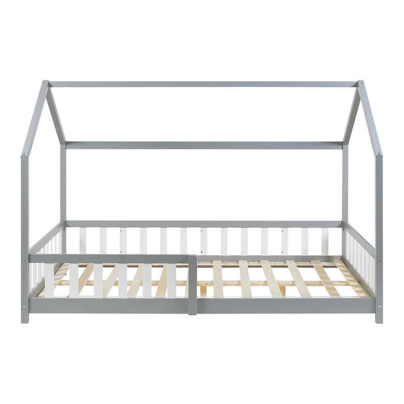 Kinderbed – Kinderbedden – Eenpersoonsbed – Hoogslaper – Stapelbed – Valbeveiliging – Massief Dennenhout – 140 x 200 cm