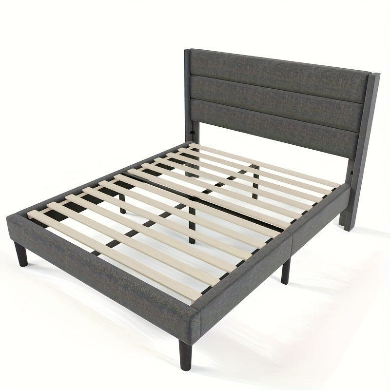Bedframe – Bedframe zonder montage – Ledikant – Slaapbank – Platformbed – Modern minimalistisch design – Duurzaam bamboe – Ruimtebesparend en direct gebruiksklaar