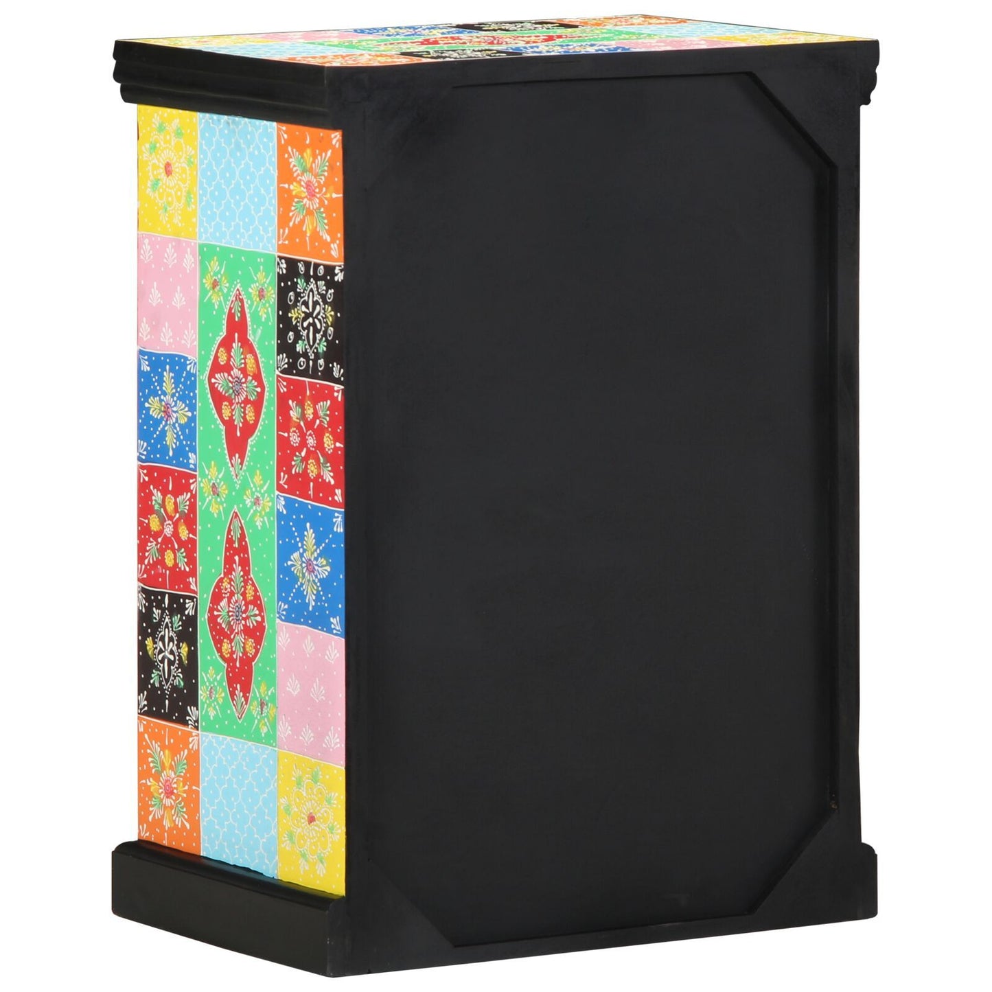 Sidetable – Consoletafel – Wandtafel – Haltafel – Bijzettafel – Massief Mangohout – Kleurrijk Design – 50x30x75 cm – Stevig & Compact