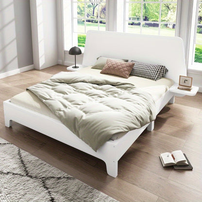 Bedframe – Tweepersoonsbed – Platformbed – Opbergbed – Modern bed – Ruimtebesparend ontwerp – 160x200 cm – Stevige Niet-Houten Constructie