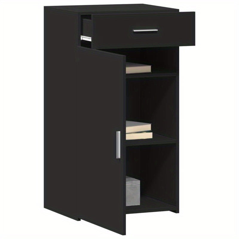 Sideboard 50x42.5x93cm edited wood black Removable storage practical