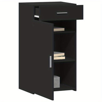 Sideboard 50x42.5x93cm edited wood black Removable storage practical