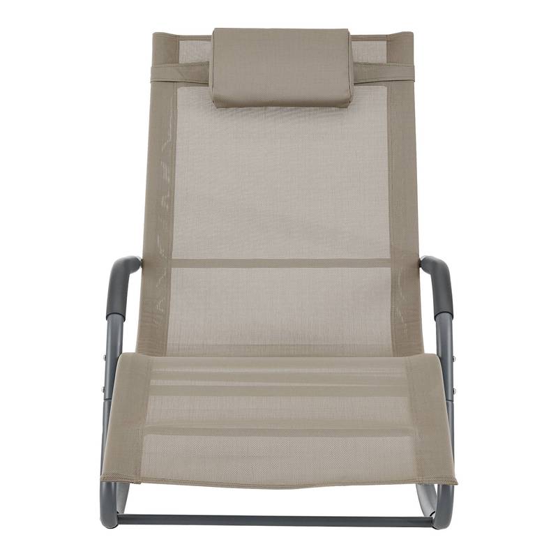 Schommelstoel – Relaxstoel – Fauteuil – Loungestoel – Schommelstoel Babykamer – Set Van 2 – Stalen Frame – Snel Droogend Textiel