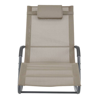 Schommelstoel – Relaxstoel – Fauteuil – Loungestoel – Schommelstoel Babykamer – Set Van 2 – Stalen Frame – Snel Droogend Textiel