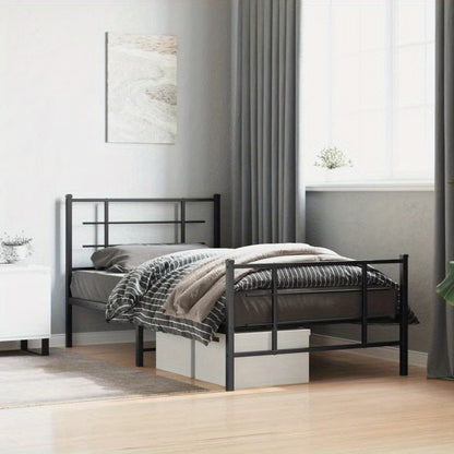 Bedframe – Metalen Bedframe – Verstelbaar Bed – Slaapbank – Bedbodem – 100x200 cm – Robuust Metaal – Eenvoudige Montage