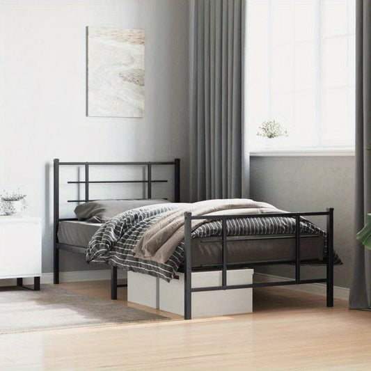 Bedframe – Metalen Bedframe – Verstelbaar Bed – Slaapbank – Bedbodem – 100x200 cm – Robuust Metaal – Eenvoudige Montage